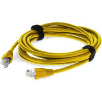 Addon ADD-5FSLCAT6-YW ADDON 5FT YELLOW CAT 6 SLIM PVC ETHERNET CABLE SNAGLESS CLEAR-CLAW RJ-45 M/M