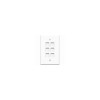 4xem 4XFP06KYWH 6PORT FACE PLATE RJ45 KEYSTONE CAT5 CAT6 HDMI USB DISPLAYPORT RCA