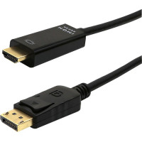 4xem 4XDPHDMI3FT4K 3FT 1M DISPLAYPORT TO HDMI CABLE HDR 4K 60HZ DP 1.4 HDMI 2.0B