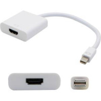 Addon MDISPORT2HDMIW-5PK 5PK 8IN ADAPTER CABLE WHT DISPLAYPORT TO HDMI ADAPTER CABLE