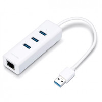 TP Link UE330 USB 3.0 TYPE-A TO GIGABIT ETHERNET NETWORK ADAPTER WITH 3-PORT USB 3.0 TYPE-A HU