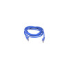Belkin A3L980-18IN-BLS 18IN CAT6 SNAGLESS PATCH CABLE, UTP, BLUE PVC JACKET, 23AWG, 50 MICRON, GOLD PLA