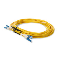 Addon ADD-LC-LC-3M5OM3-YW ADDON 3M LC TO LC YELLOW OM3 DUPLEX OFNR (RISER-RATED) FIBER PATCH CABLE