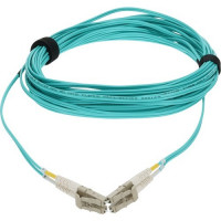 Addon ADD-LC-LC-7M5OM4P 7M LC TO LC AQUA OM4 DUPLEX OFNP (PLENUM-RATED) FIBER PATCH CABLE