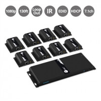 Siig CE-H24811-S1 8-PORT HDMI SPLITTER OVER CAT6 EXTENDER WITH IR - 40M, EXTENDS 1080P@60HZ SIGNAL