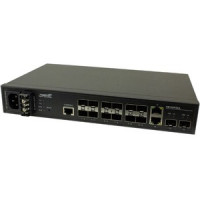 Transition Networks SM12DP2XA-NA MANAGED FIBER SWITCH, 12-PORT 100/1000 SFP, 2-PORT 1G/10G SFP+ AND 2 10/100/1000