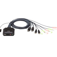 Aten CS22DP 2PORT USB DP CABLE KVM SWITCH WITH REMOTE PORT SELECTOR