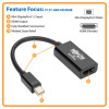 P137-06N-HD4K6B MINI DISPLAYPORT HDMI ADAPTER ACTIVE MDP 1.2 TO HDMI 2.0M/F 6IN
