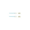 Black Box FO10G-010M-LCLC OM3 50/125 MULTIMODE FIBER OPTIC PATCH CABLE - OFNR PVC, LC TO LC, AQUA, 10-M (3