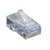 Black Box C6EZUP-25PAK CAT6 EZ RJ45 MODULAR PLUG CONNECTOR FOR ROUND SOLID/STRANDED WIRE - UNSHIELDED,