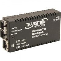 Transition Networks M/GE-T-SX-01(LC)-NA MINI MEDIA CONVERTER 1000BASE-T RJ-45 TO 1000BASE-SX MM LC W/ -NA POWER