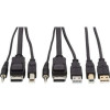 Eaton P783-006-U EATON TRIPP LITE SERIES DISPLAYPORT KVM CABLE KIT - DP, USB, 3.5 MM AUDIO (3XM/3