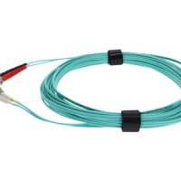 Addon ADD-ST-LC-4M5OM4 ADDON 4M ST TO LC AQUA OM4 DUPLEX OFNR (RISER-RATED) FIBER PATCH CABLE