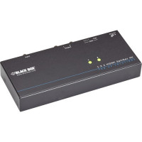 Black Box VSP-HDMI1X2-4K ENABLES HDMI VIDEO & AUDIO DISTRIBUTION FROM SOURCE TO DISPLAYS. ADVANCED EDID F