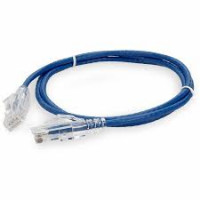 Addon ADD-0-5FSLCAT6-BE 6IN BLUE CAT 6 SLIM PVC ETHERNET CABLE SNAGLESS CLEAR-CLAW RJ-45 M/M