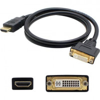 Addon HDMI2DVIDMF3F 3FT HDMI/DVI-D M/F BLACK ADAPTER CBL