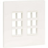 Eaton N080-212 EATON TRIPP LITE SERIES 12-PORT KEYSTONE DOUBLE-GANG FACEPLATE, WHITE, TAA - LIF