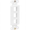 Eaton N042D-003V-WH EATON TRIPP LITE SERIES CENTER PLATE INSERT, DECORA STYLE - VERTICAL, 3 PORTS, T
