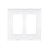 Eaton N042D-200-WH EATON TRIPP LITE SERIES DOUBLE-GANG FACEPLATE, DECORA STYLE - VERTICAL, WHITE, T