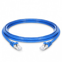 Addon ADD-10FCAT6AS-BE 10FT BLUE CAT 6A SHIELDED PVC ETHERNET CABLE SNAGLESS EASY CLEAR BOOT RJ-45 M/M