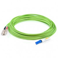 Addon ADD-CS-CS-1M5OM5 ADDON 1M CS (MALE) TO CS (MALE) STRAIGHT LIME GREEN OM5 DUPLEX FIBER OFNR (RISER