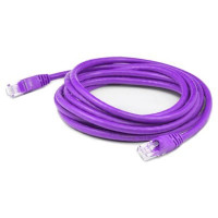 Addon ADD-7FSLCAT6-PE ADDON 7FT PURPLE CAT 6 SLIM PVC ETHERNET CABLE SNAGLESS CLEAR-CLAW RJ-45 M/M