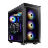 A-DATA 15260043 BATTLE CRUISER MID-TOWER PC CASE BLACK E-ATX TEMPERED GLASS SIDE PANELS 4 RGB FA