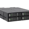Icy Dock MB720M2K-B TOUGHARMOR MB720M2K-B 4 BAY M.2 NVME SSD MOBILE RACK
