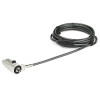 Startech LTLOCKNBL 6.5FT COMBINATION LAPTOP CABLE LOCK COMPATIBLE W/ NOBLE WEDGE SLOT - KEYLESS 4-D
