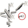 Siig CE-MT3611-S1 TRIPLE GAS SPRING C-CLAMP DESK 32IN
