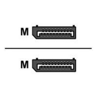 Addon DP2DP14MM8K2M ADDON 2M DISPLAYPORT 1.4 MALE TO MALE BLACK CABLE MAX RESOLUTION UP TO 7680X4320