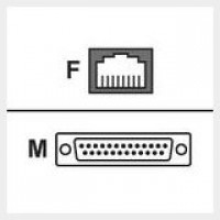 Digi Intl 76000698 4PK DB-25M CONSOLE ADAP 10PIN FOR PORTSVR TS