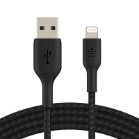 Belkin CAA002BT1MBK BOOST CHARGE BRAIDED LIGHTNING TO USB-A CABLE