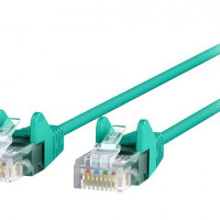 Belkin CE001B05-GRN-S SLIM 5FT CAT6 GRN UTP SNAGLESS 28AWG PATCH CABLE BAG & LABEL