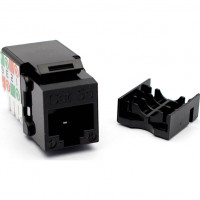 Addon ADD-C5EUJK9D-BK ADDON CAT5E UTP PUNCH DOWN KEYSTONE JACK DUAL IDC 90 DEGREE
