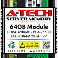 Addon SNPP2MYXC/64G-AM ADDON DELL SNPP2MYXC/64G COMPATIBLE 64GB DDR4-3200MHZ REGISTERED ECC DUAL RANK X