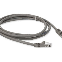 Addon ADD-10FCAT5E-GY ADDON 10FT GRAY CAT 5E PVC ETHERNET CABLE SNAGLESS BUBBLE BOOT RJ-45 M/M