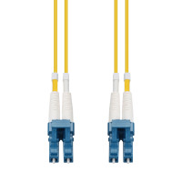Addon ADD-LC-LC-55M9SMF 55M LC TO LC YELLOW OS2 DUPLEX OFNR (RISER-RATED) SMF FIBER PATCH CABLE
