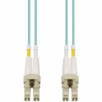 Addon ADD-LC-LC-55M5OM4P 55M LC (MALE) TO LC (MALE) AQUA OM4 DUPLEX OFNP (PLENUM-RATED) FIBER PATCH CABLE