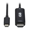Eaton U444-003-HWE AV CABLES - USB-C LEFT CONNECTOR - MALE LEFT GENDER - HDMI RIGHT CONNECTOR - MAL