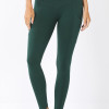 High Rise Yoga Pants with Pockets - Hunter Green