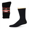 Cotton Crew Socks - 6-Pack Black Premium Sports Socks - XL 10-13 size