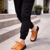 Men's Open Toe sandals - Indoors Outdoors footwear Slip-On sliders