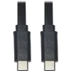 Eaton U040-003-C-FL 3FT USB C TO USB C CABLE FLAT USB M/M THUNDERBOLT 3 BLACK