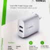 Belkin WCE001DQ1MWH WCE001DQ1MWH - BOOST CHARGE DUAL USB-A WALL CHARGER 24W + USB-A TO USB-C CABLE -