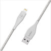 Belkin CAA002BT2MWH BOOSTCHARGE BRAIDED LIGHTNING TO USB-A CABLE (2M / 6.6FT, WHITE)