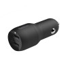 Belkin CCE001BT1MBK CCE001BT1MBK - BOOST CHARGE DUAL USB-A CAR CHARGER 24W + USB-A TO USB-C CABLE -