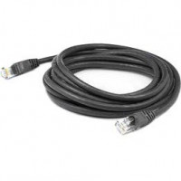 Addon ADD-30FSLCAT6-BK ADDON 30FT BLACK CAT 6 SLIM PVC ETHERNET CABLE SNAGLESS CLEAR-CLAW RJ-45 M/M