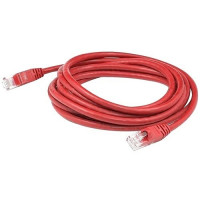 Addon ADD-15FCAT6-RD-TAA 15FT RED CAT 6 PVC ETHERNET CABLE SNAGLESS EASY CLEAR BOOT TAA RJ-45 M/M