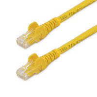Addon ADD-3MCAT6SSP-YW 3M YELLOW CAT 6 SHIELDED PLENUM-RATED ETHERNET CABLE SNAGLESS EASY CLEAR BOOT RJ
